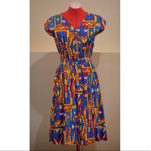 One-of-a-Kind 90’s Party Color Block Dress